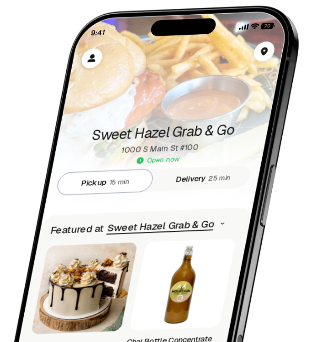 Sweet Hazel Grab & Go app preview
