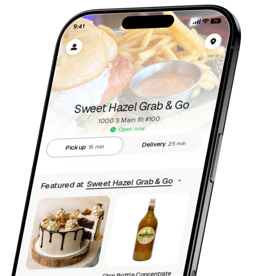 Sweet Hazel Grab & Go app preview