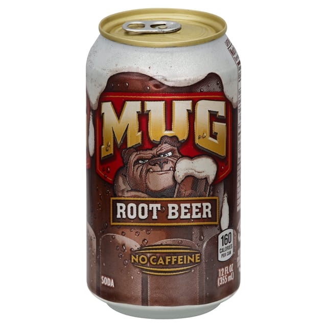 Canned Soda Mugg Root Beer.