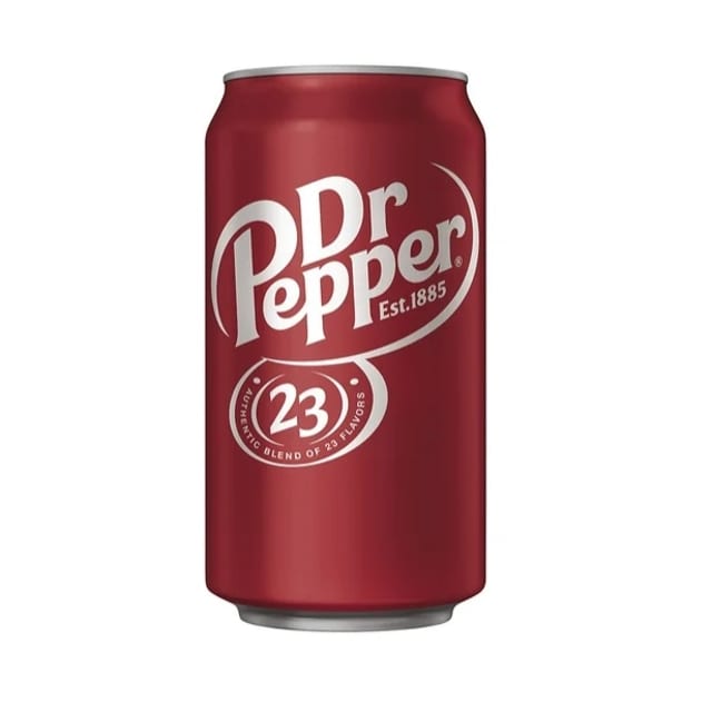 Canned Soda Dr Pepper.