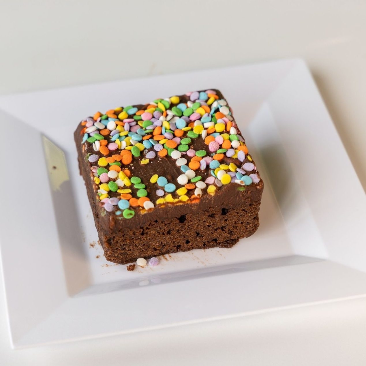 Break Free Sprinkle Brownie.