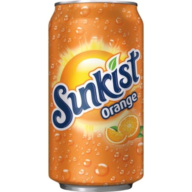 Canned Soda Sunkist.