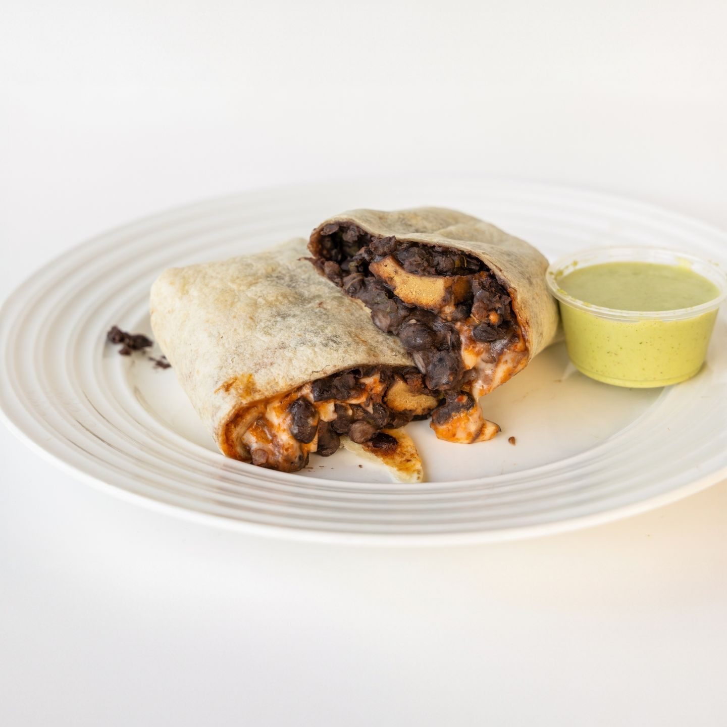 Wrapped "Beef" Bean N Chz Burrito.