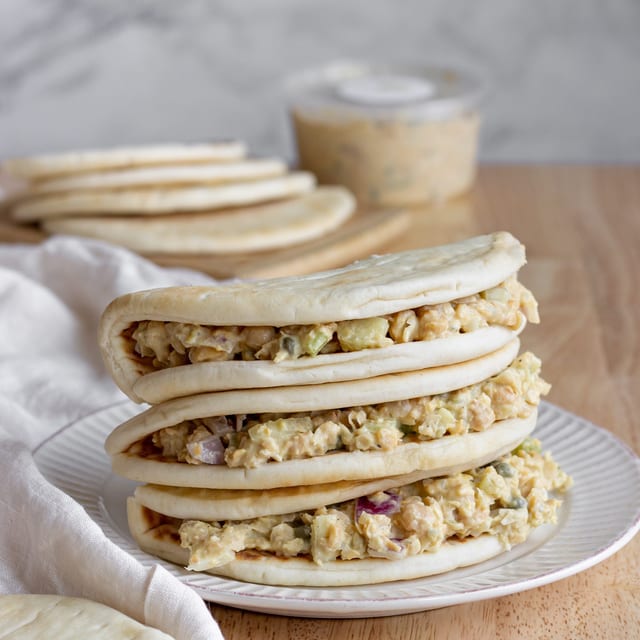 Chickpea Salad w/ Pita.